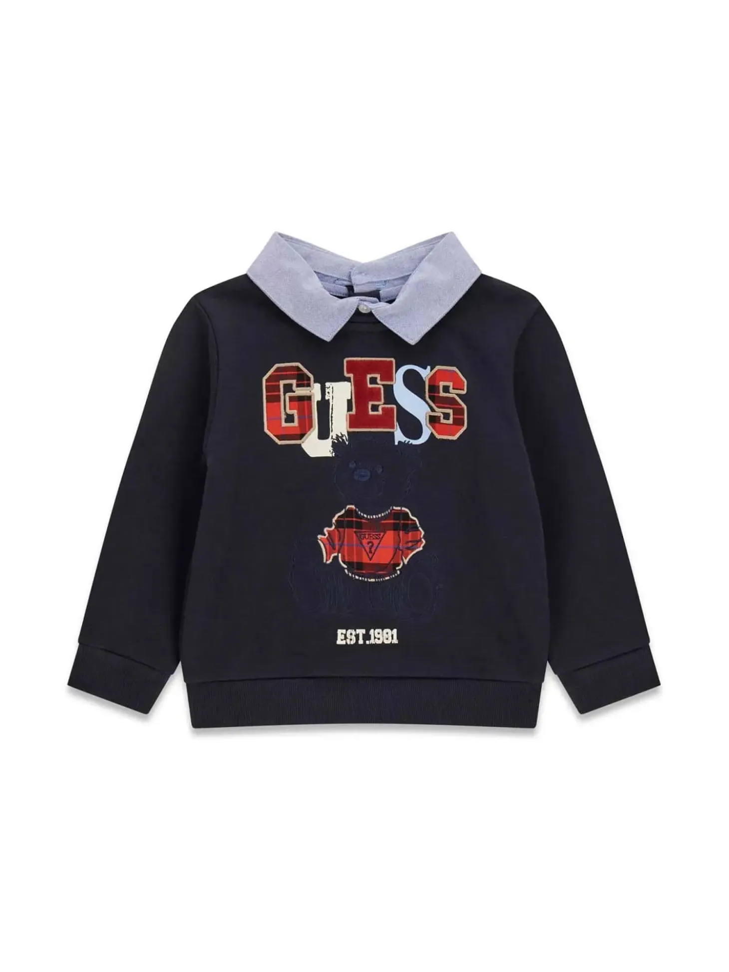 PANTALONE BAMBINO - GUESS KIDS BLU - N6BG01 K6105