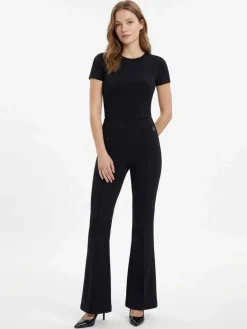 PANTALONE DONNA - GUESS APPAREL NERO - W4YB01 KCBO2