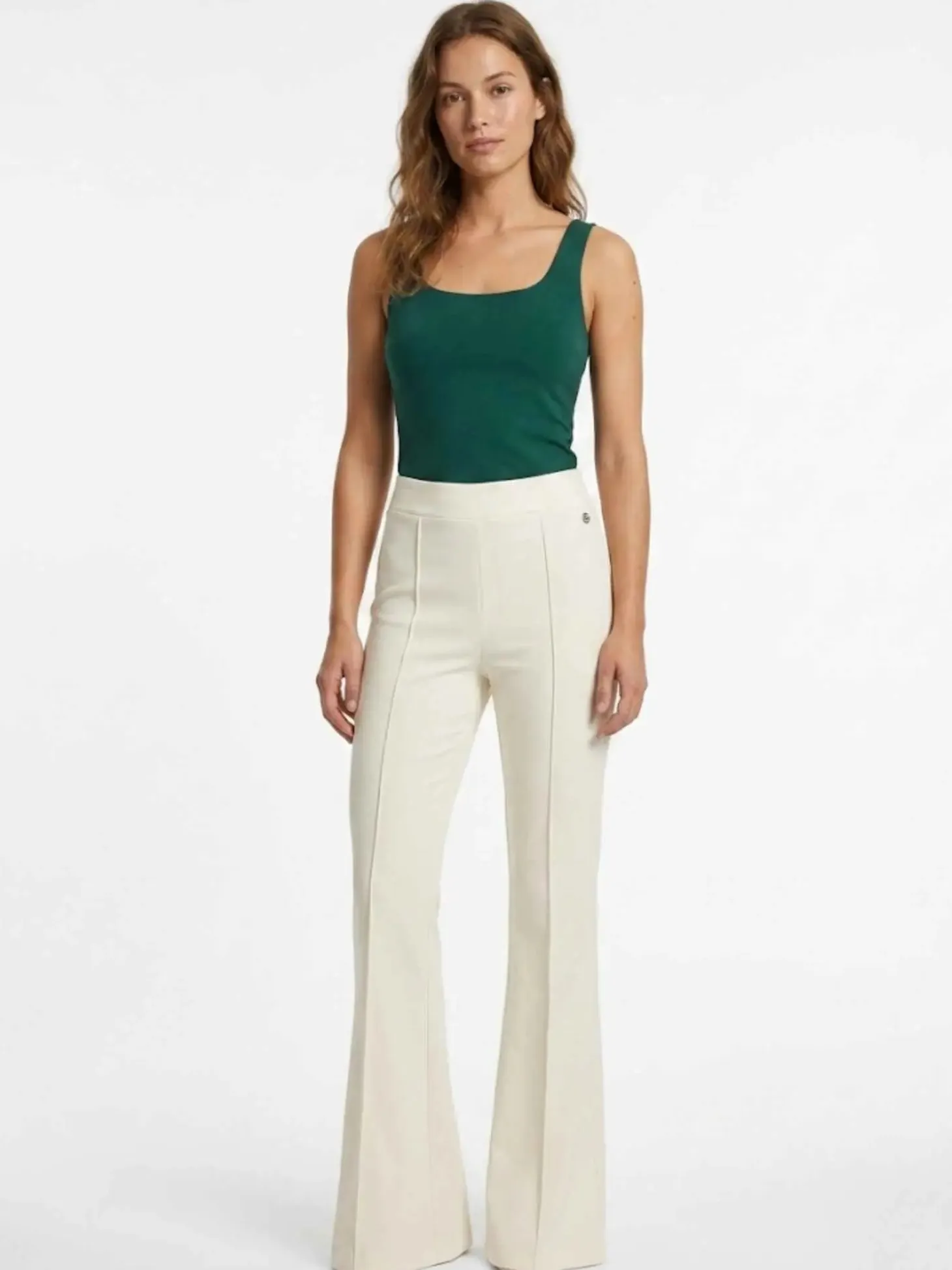 PANTALONE DONNA - GUESS APPAREL BIANCO - W4YB01 KCBO2