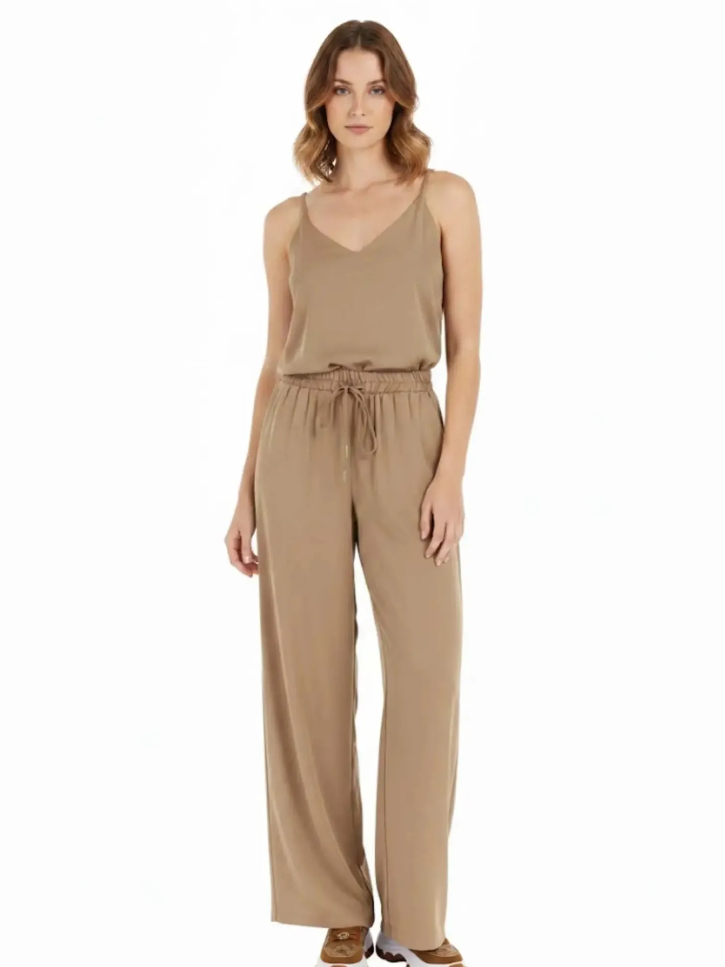 PANTALONE DONNA - GUESS APPAREL SABBIA - W6GB07 W1781