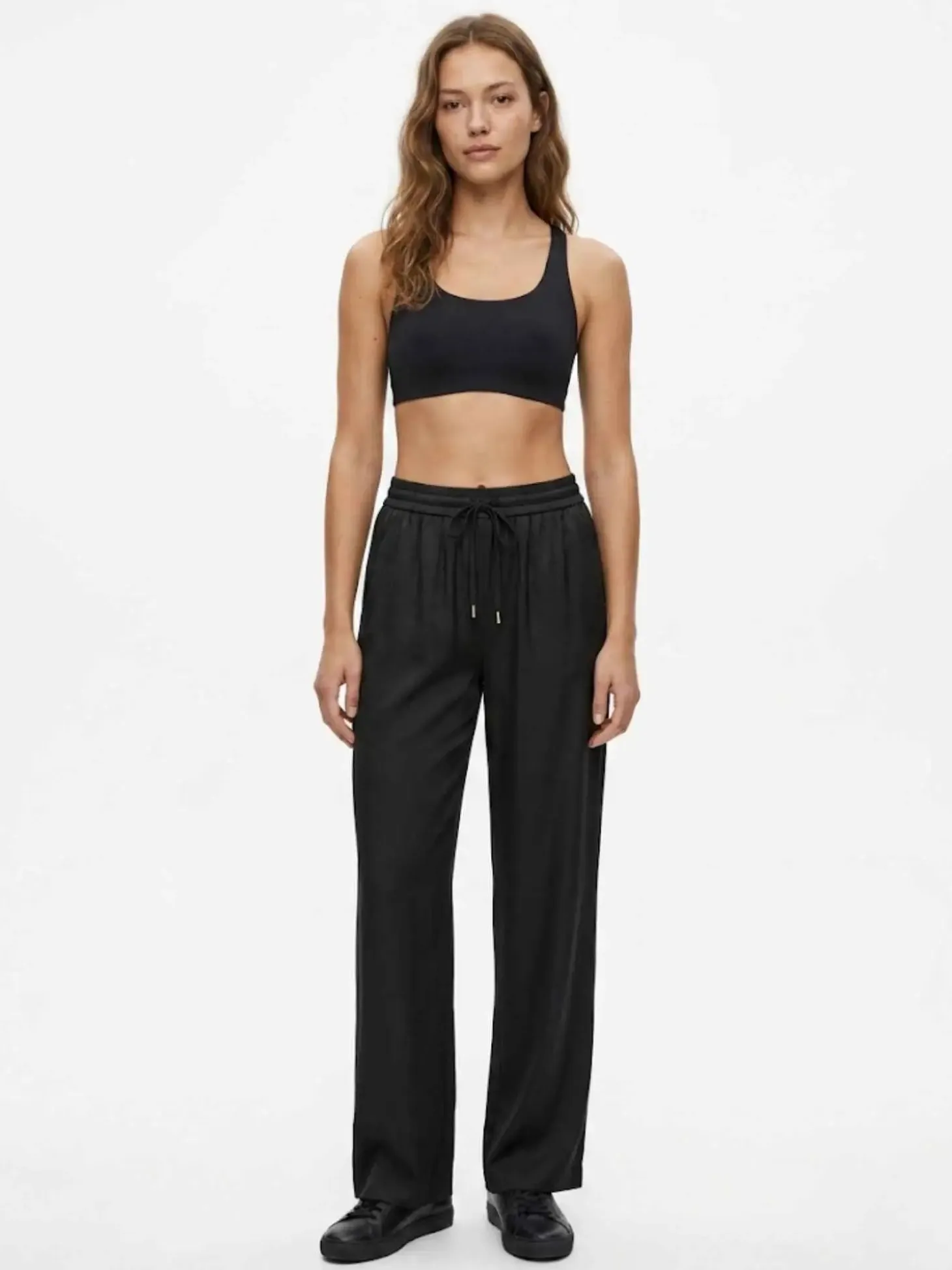 PANTALONE DONNA - GUESS APPAREL NERO - W6GB07 W1781