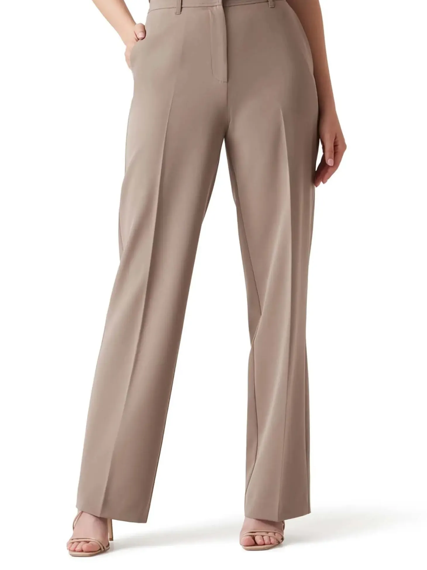 PANTALONE DONNA - GUESS APPAREL BEIGE - W6RB02 WH9Y2
