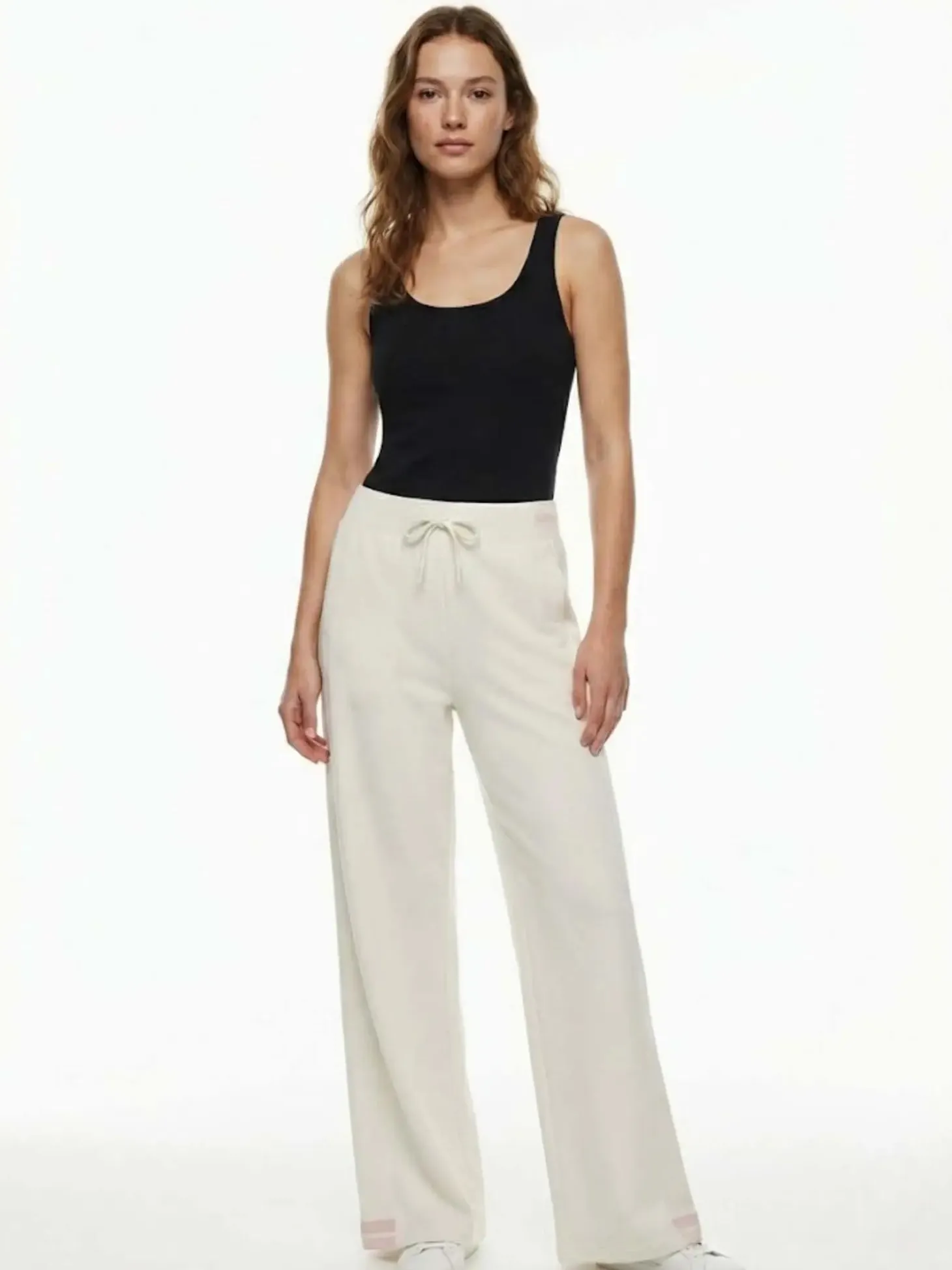 PANTALONE DONNA - GUESS ATHLEISURE BIANCO - V6GB06 Z0651