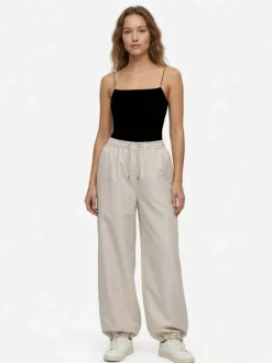 PANTALONE DONNA - GUESS ATHLEISURE BEIGE - V6RB21 WL232