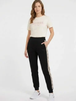 PANTALONE TUTA DONNA - GUESS ATHLEISURE NERO - V2YB15 KB3P2