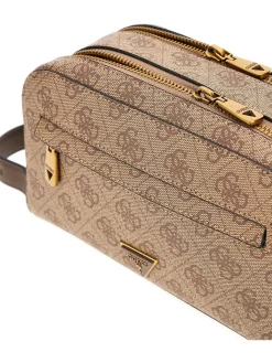 POCHETTE UOMO - GUESS BEIGE-MARRONE - PMMILO P5461