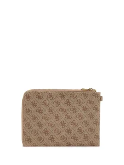 POCHETTE UOMO - GUESS BEIGE-MARRONE - PMBALO P5235