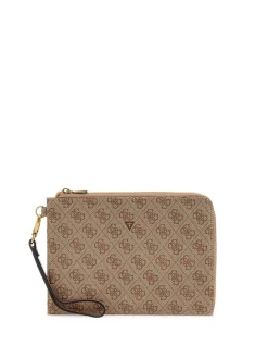 POCHETTE UOMO - GUESS BEIGE-MARRONE - PMBALO P5235