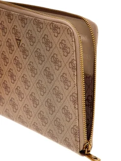 POCHETTE UOMO - GUESS BEIGE-MARRONE - PMBALO P5235