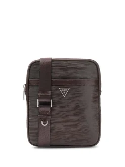 POCHETTE UOMO - GUESS MARRONE SCURO - HMMIPW P6223
