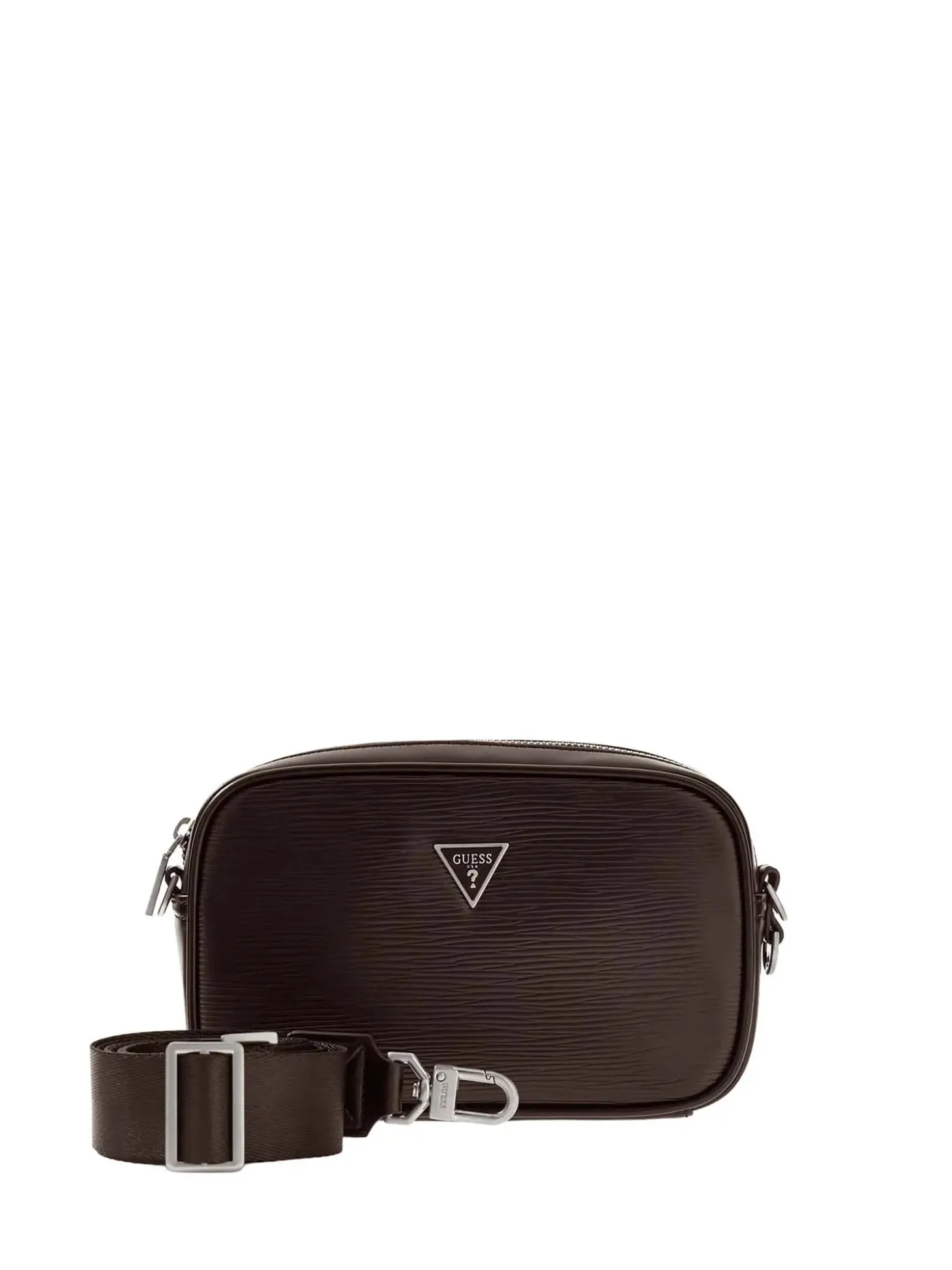 POCHETTE UOMO - GUESS MARRONE SCURO - HMMIPW P6350