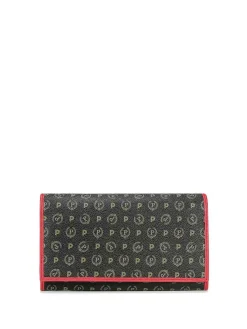 PORTAFOGLIO DONNA - POLLINI NERO-ROSSO - TE9000PP02Q11