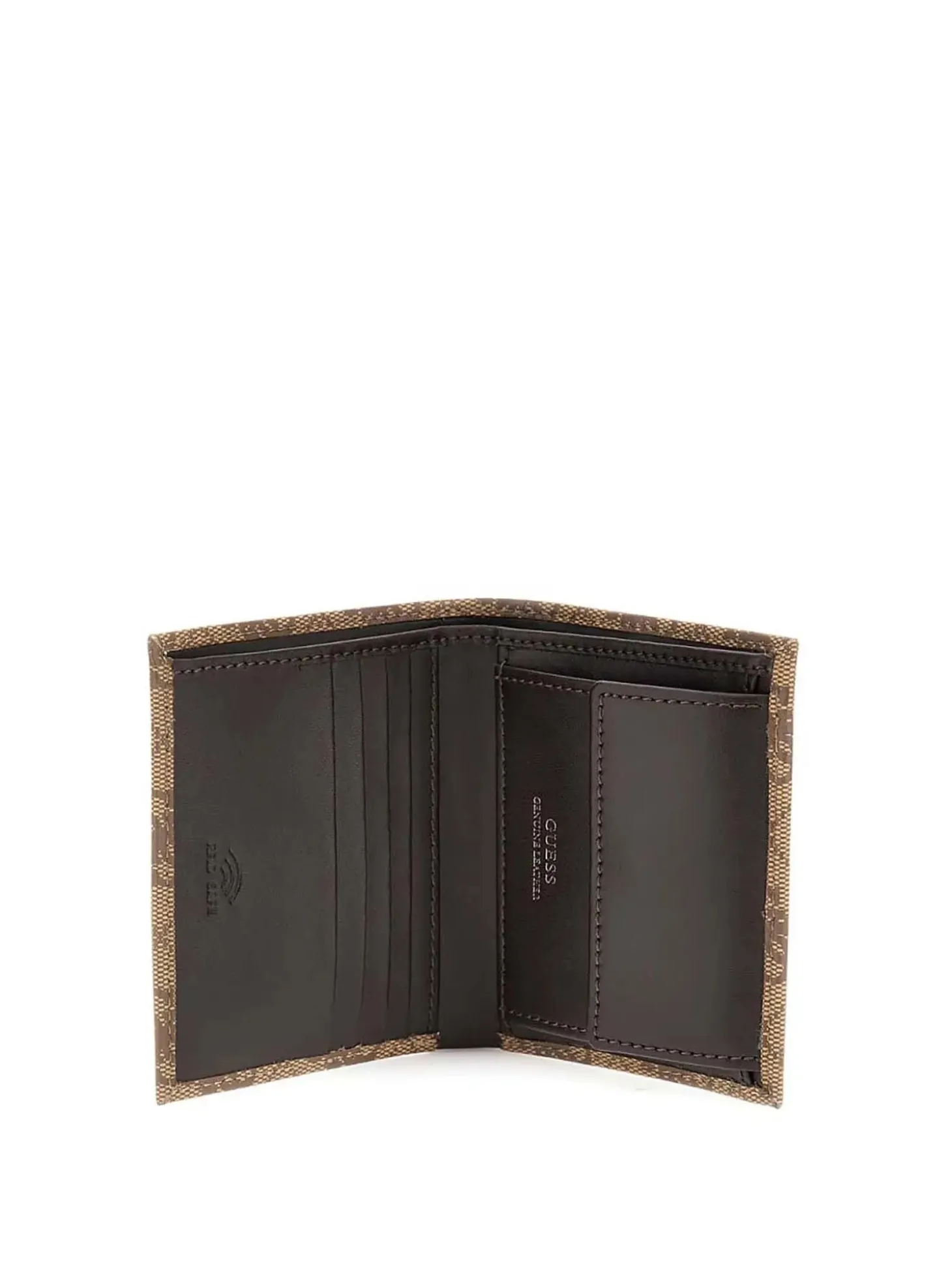 PORTAFOGLIO UOMO - GUESS BEIGE-MARRONE - SMVELE LEA22