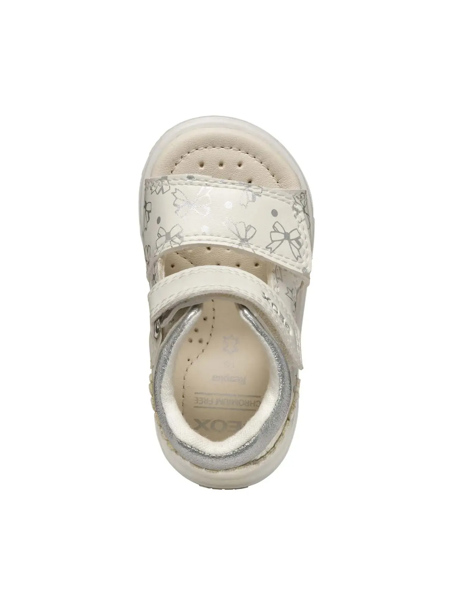 SANDALO BAMBINA - GEOX BIANCO-ARGENTO - B556FD 000BC