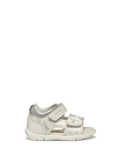 SANDALO BAMBINA - GEOX BIANCO-ARGENTO - B556FD 000BC