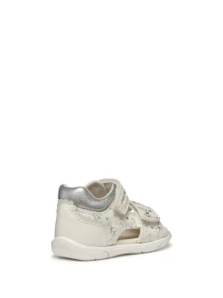SANDALO BAMBINA - GEOX BIANCO-ARGENTO - B556FD 000BC