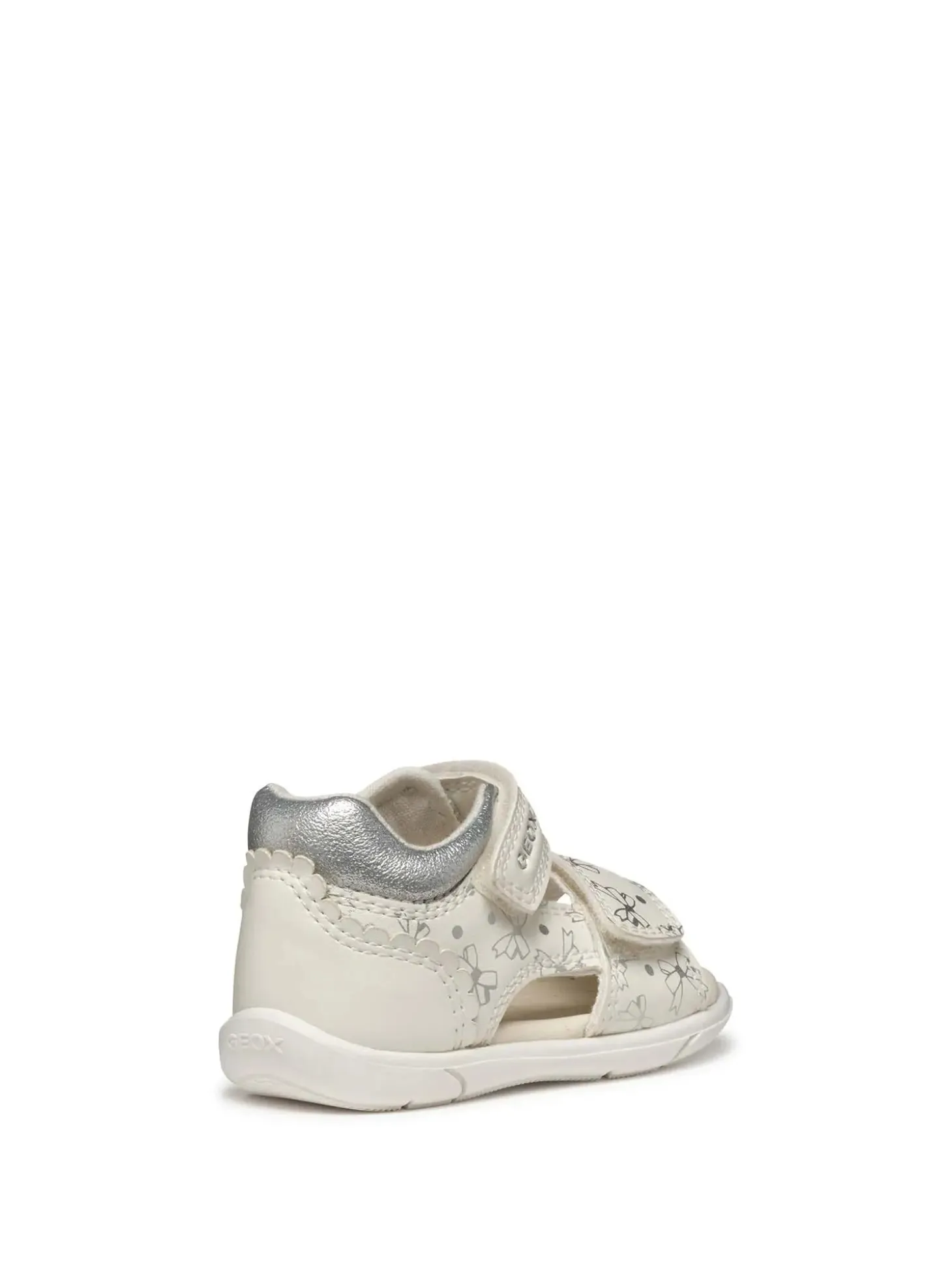 SANDALO BAMBINA - GEOX BIANCO-ARGENTO - B556FD 000BC