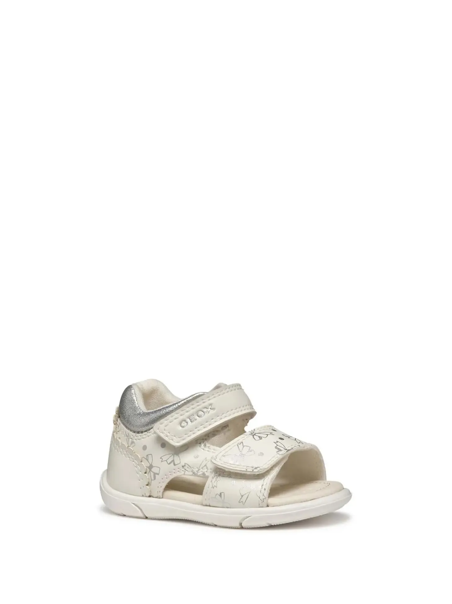 SANDALO BAMBINA - GEOX BIANCO-ARGENTO - B556FD 000BC