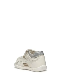 SANDALO BAMBINA - GEOX BIANCO-ARGENTO - B556FD 000BC