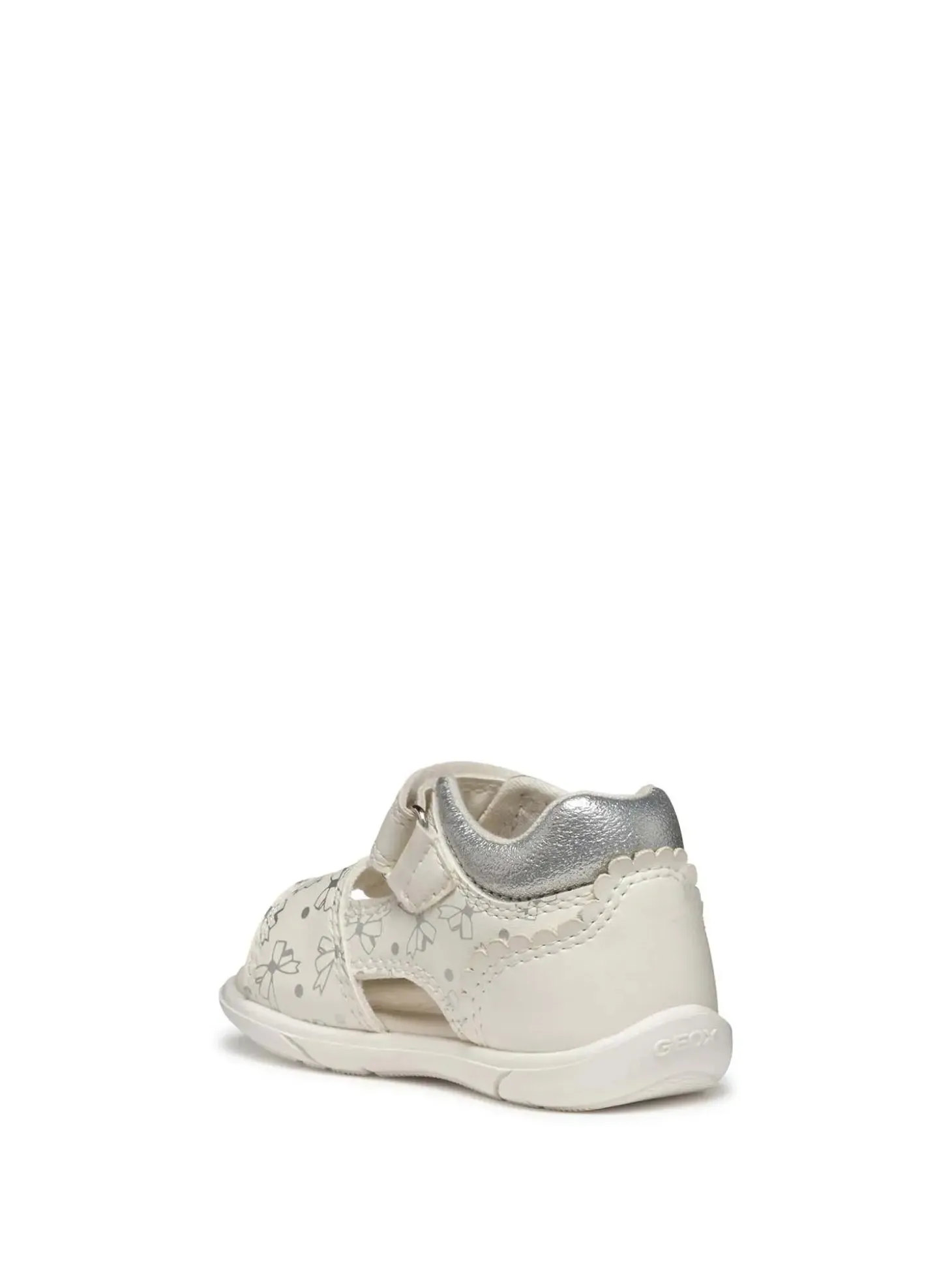 SANDALO BAMBINA - GEOX BIANCO-ARGENTO - B556FD 000BC