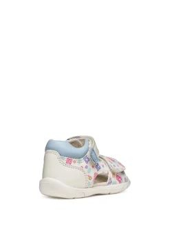 SANDALO BAMBINA - GEOX BIANCO-BLU - B556FC 05404