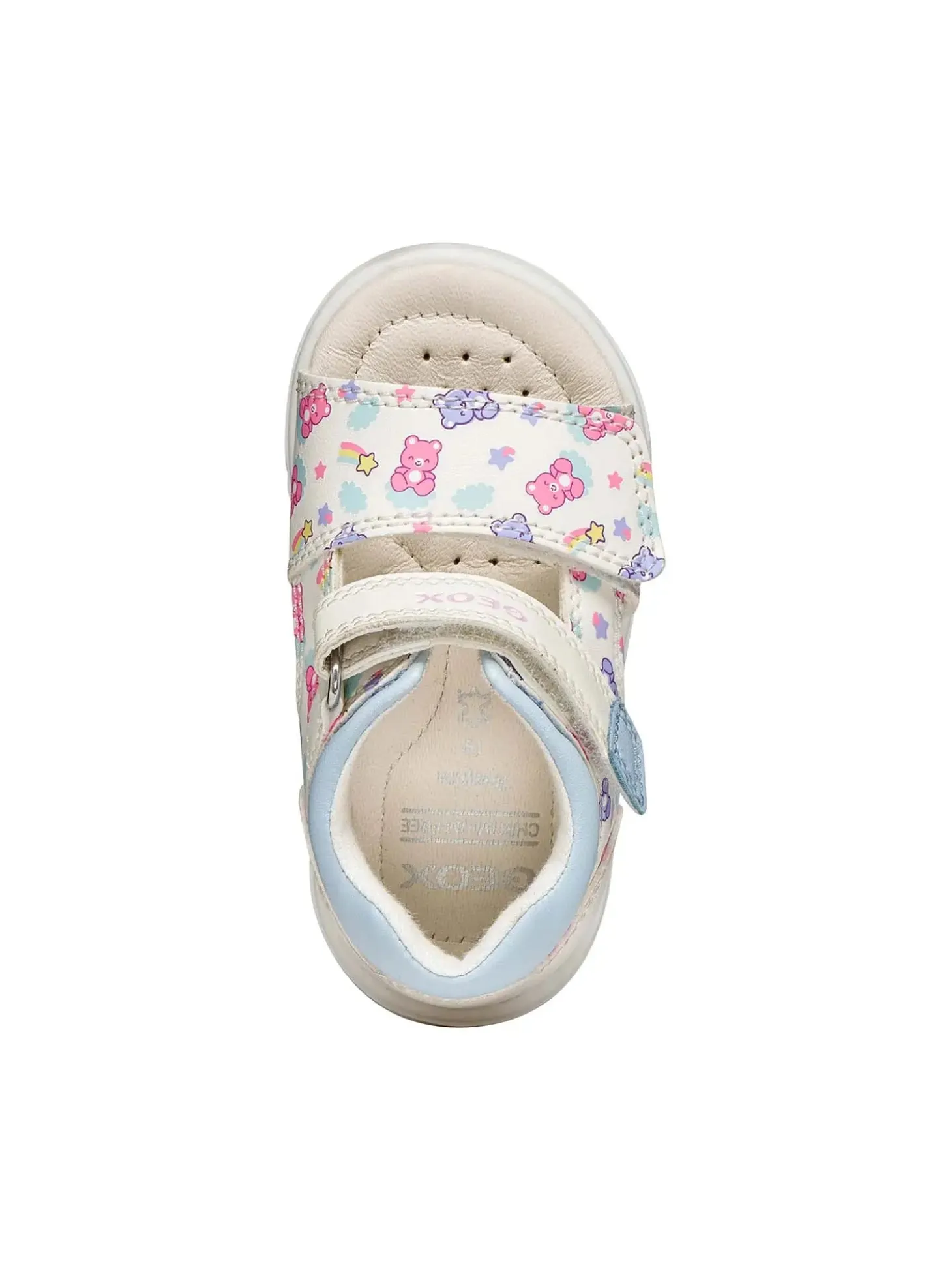 SANDALO BAMBINA - GEOX BIANCO-BLU - B556FC 05404