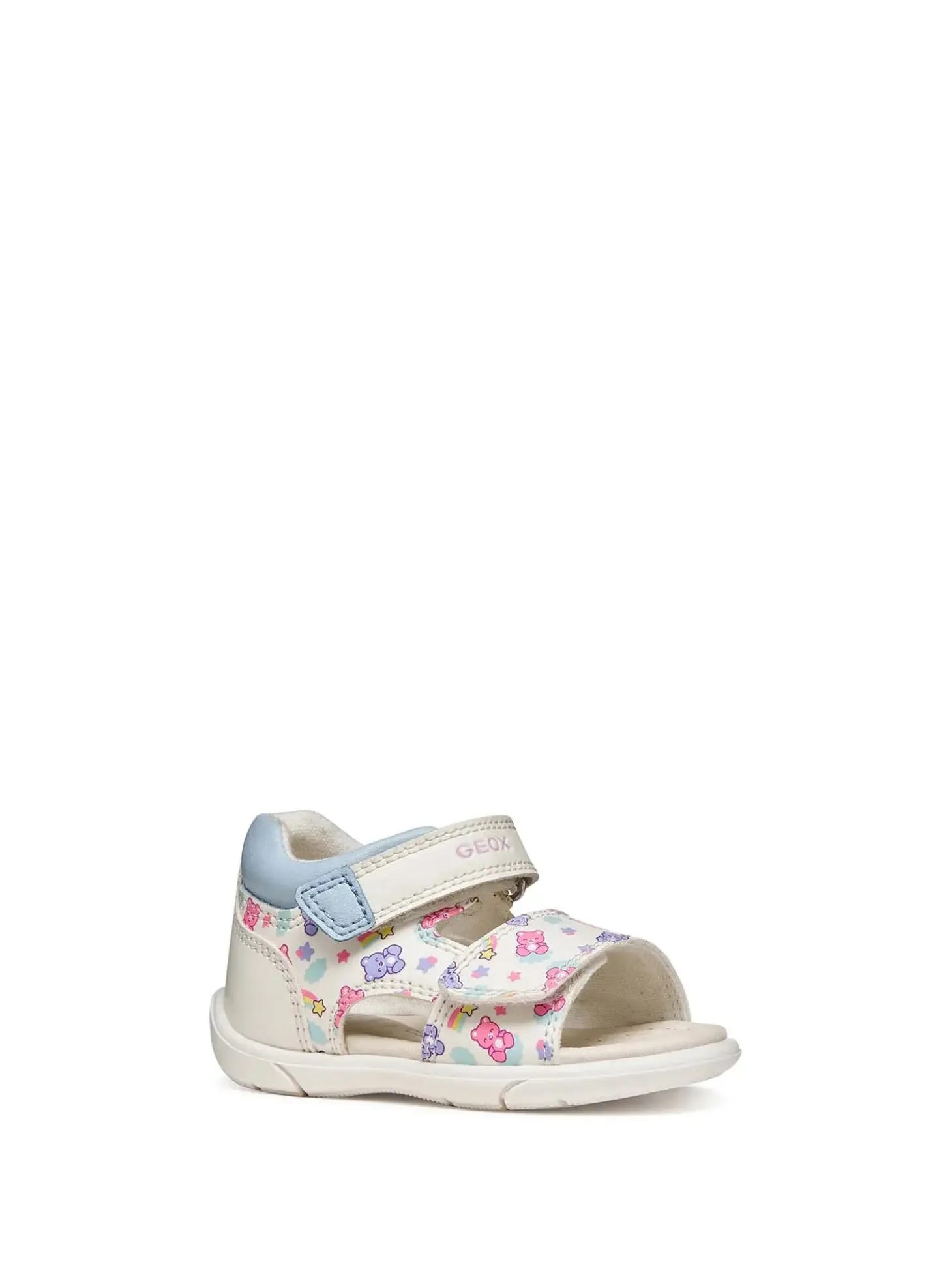 SANDALO BAMBINA - GEOX BIANCO-BLU - B556FC 05404