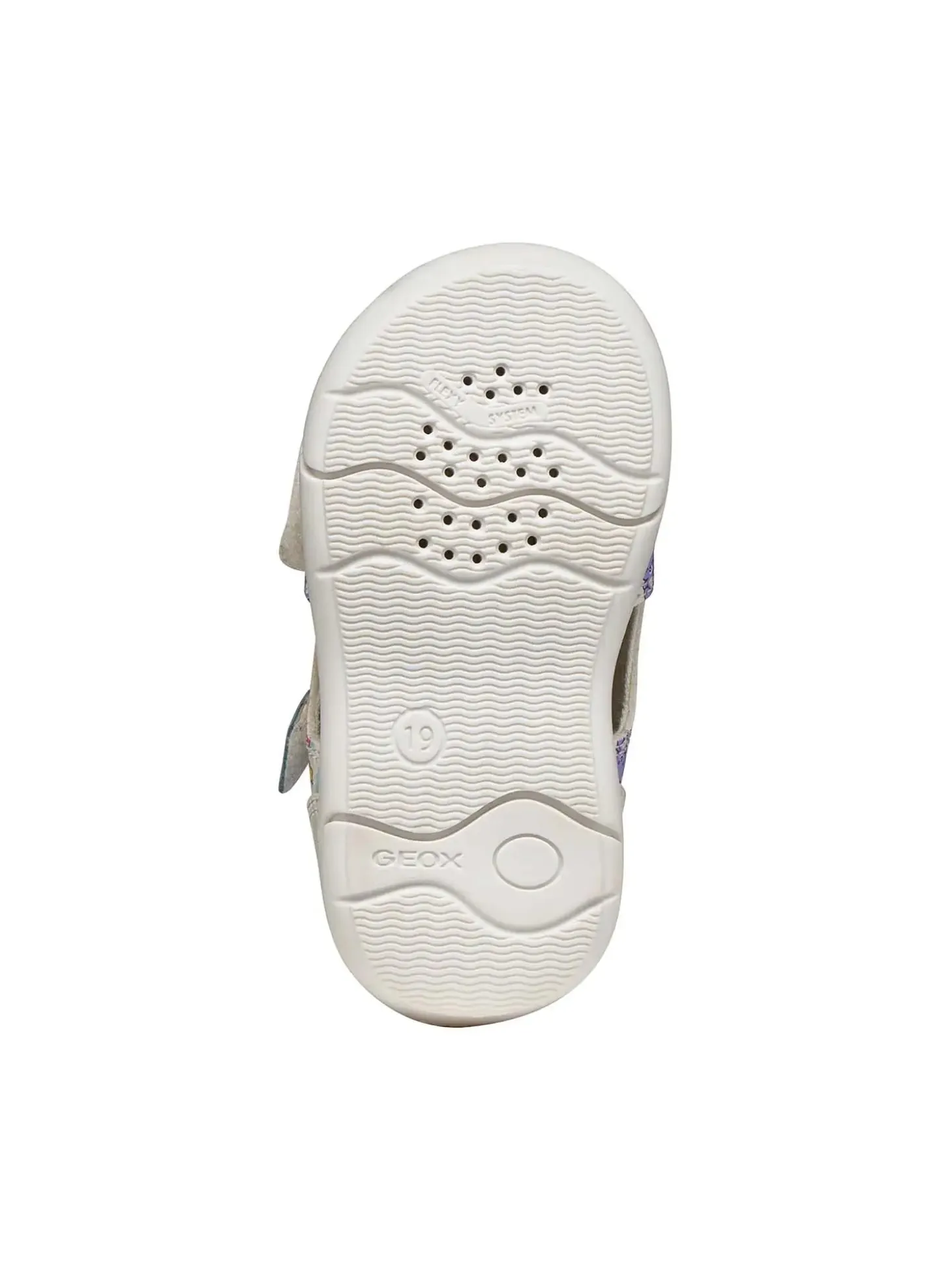 SANDALO BAMBINA - GEOX BIANCO-BLU - B556FC 05404