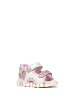 SANDALO BAMBINA - GEOX BIANCO-ROSA - B6517A 054GN