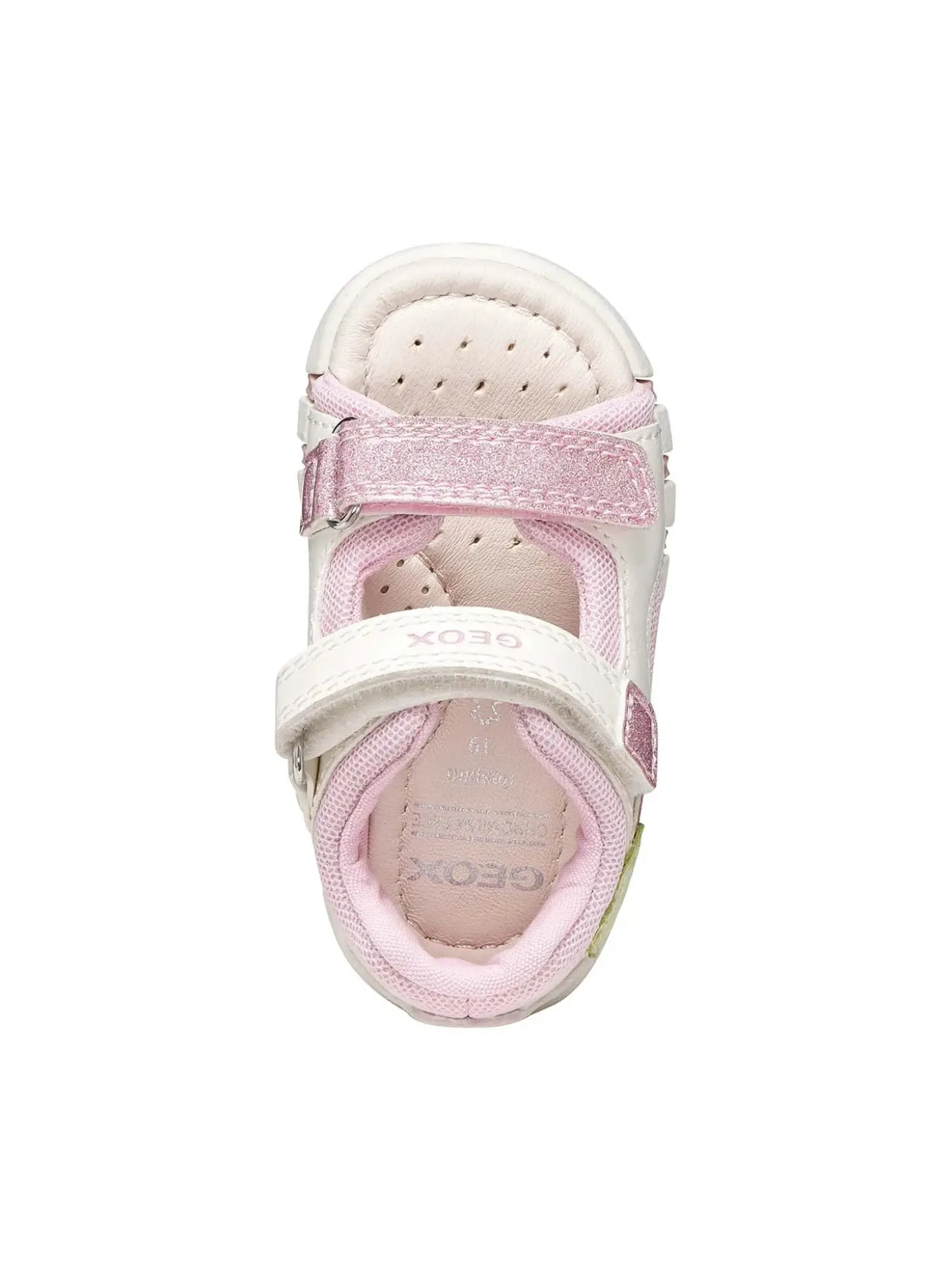 SANDALO BAMBINA - GEOX BIANCO-ROSA - B6517A 054GN