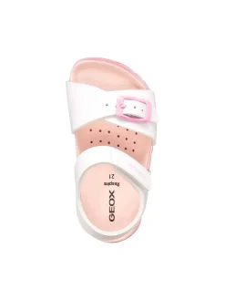 SANDALO BAMBINA - GEOX BIANCO-ROSA - B652RA 000BC