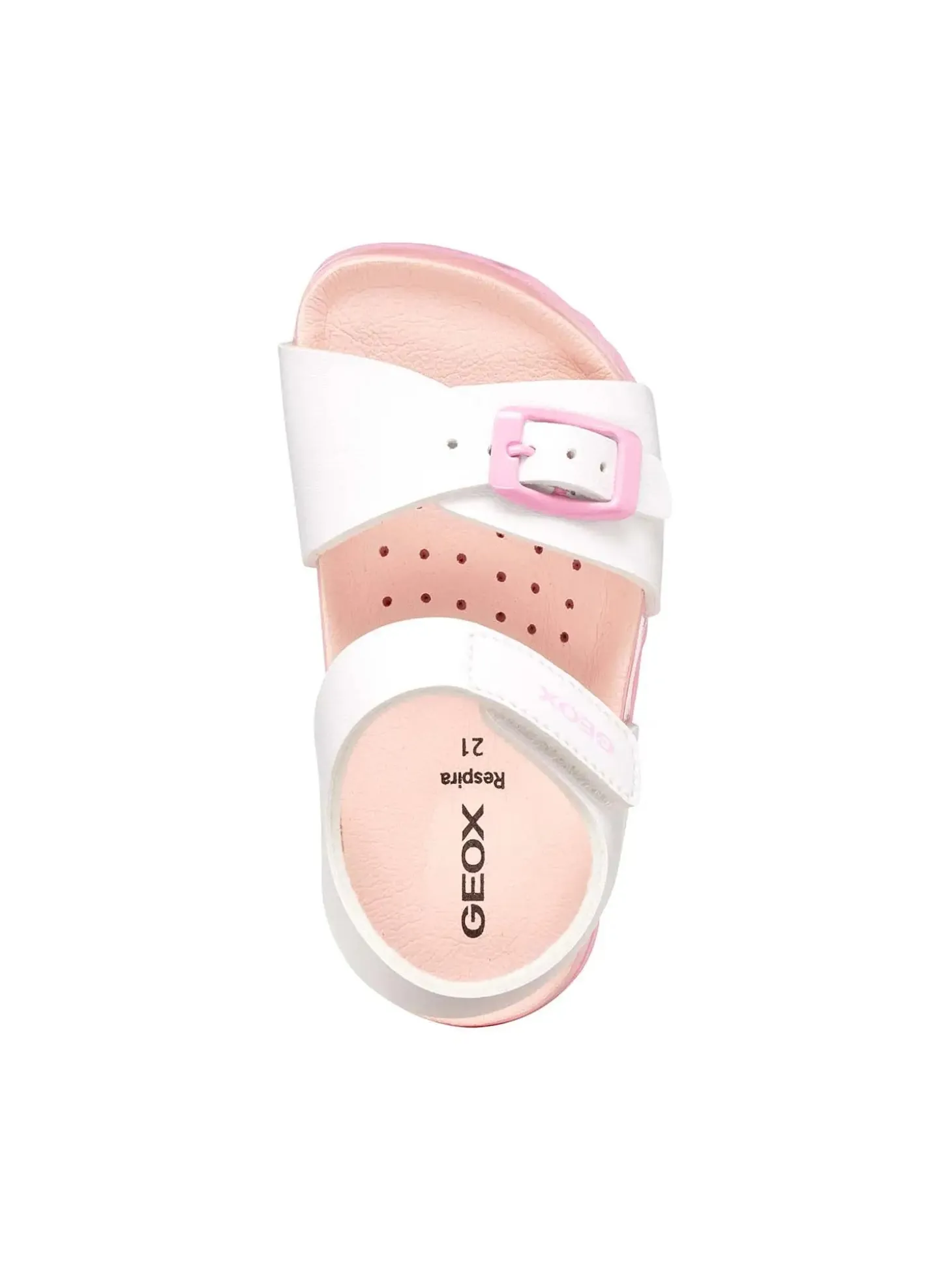 SANDALO BAMBINA - GEOX BIANCO-ROSA - B652RA 000BC