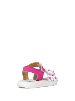 SANDALO BAMBINA - GEOX FUXIA-BIANCO - B455TB 05404