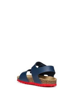 SANDALO BAMBINO - GEOX NAVY-ROSSO - B552QB 000BC