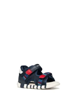 SANDALO BAMBINO - GEOX NAVY-ROSSO - B655PA 0BC14
