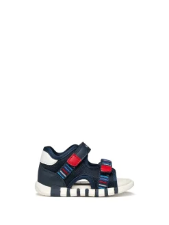 SANDALO BAMBINO - GEOX NAVY-ROSSO - B655PA 0BC14