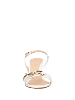 SANDALO DONNA - ALBANO BIANCO-PLATINO - 5552