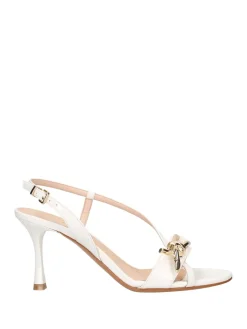 SANDALO DONNA - ALBANO BIANCO-PLATINO - 5552