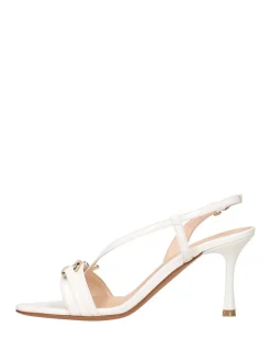 SANDALO DONNA - ALBANO BIANCO-PLATINO - 5552