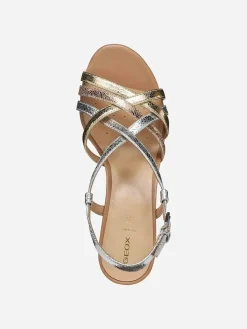 SANDALO DONNA - GEOX ARGENTO - D55YZB 0KYBN