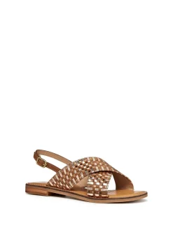 SANDALO DONNA - GEOX CAMEL - D65YMN 0KFKY