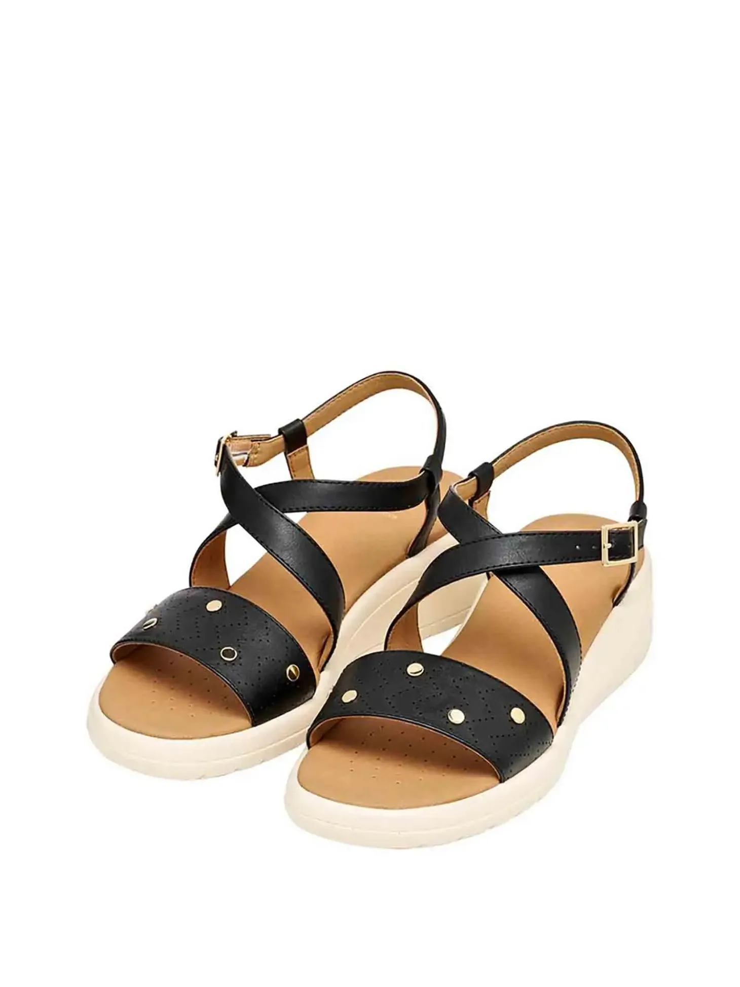 SANDALO DONNA - GEOX NERO - D650EA 000BC