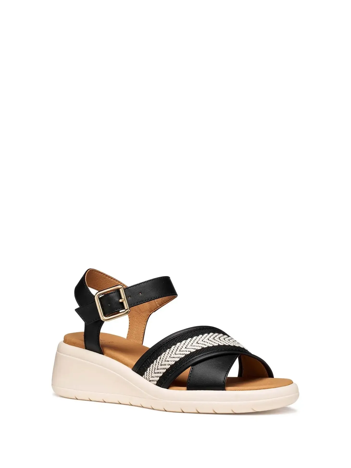 SANDALO DONNA - GEOX NERO - D550EG 05411