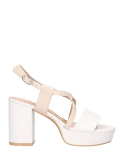 SANDALO DONNA - MARINA GALANTI BIANCO-NUDO - MG 1B392