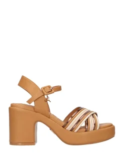 SANDALO DONNA - NAZARENO GABRIELLI CAMEL - 6123