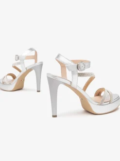 SANDALO DONNA - NERO GIARDINI ARGENTO - E513150DE
