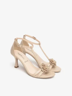 SANDALO DONNA - NERO GIARDINI BEIGE - E615642DE