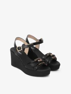 SANDALO DONNA - NERO GIARDINI NERO - E615980D