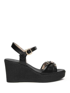 SANDALO DONNA - NERO GIARDINI NERO - E615980D
