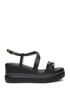 SANDALO DONNA - NERO GIARDINI NERO - E615953D